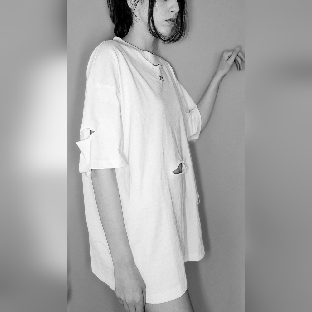 Oversize "Rip Bum" Tshirt Dress